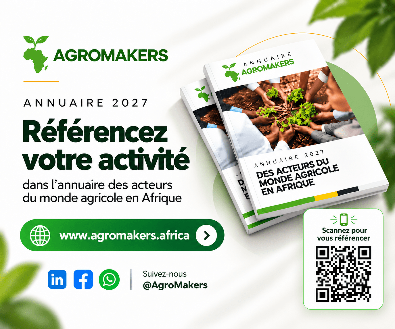 AgroMakers — Annuaire 2027 : référencez votre activité dans l’annuaire des acteurs du monde agricole en Afrique